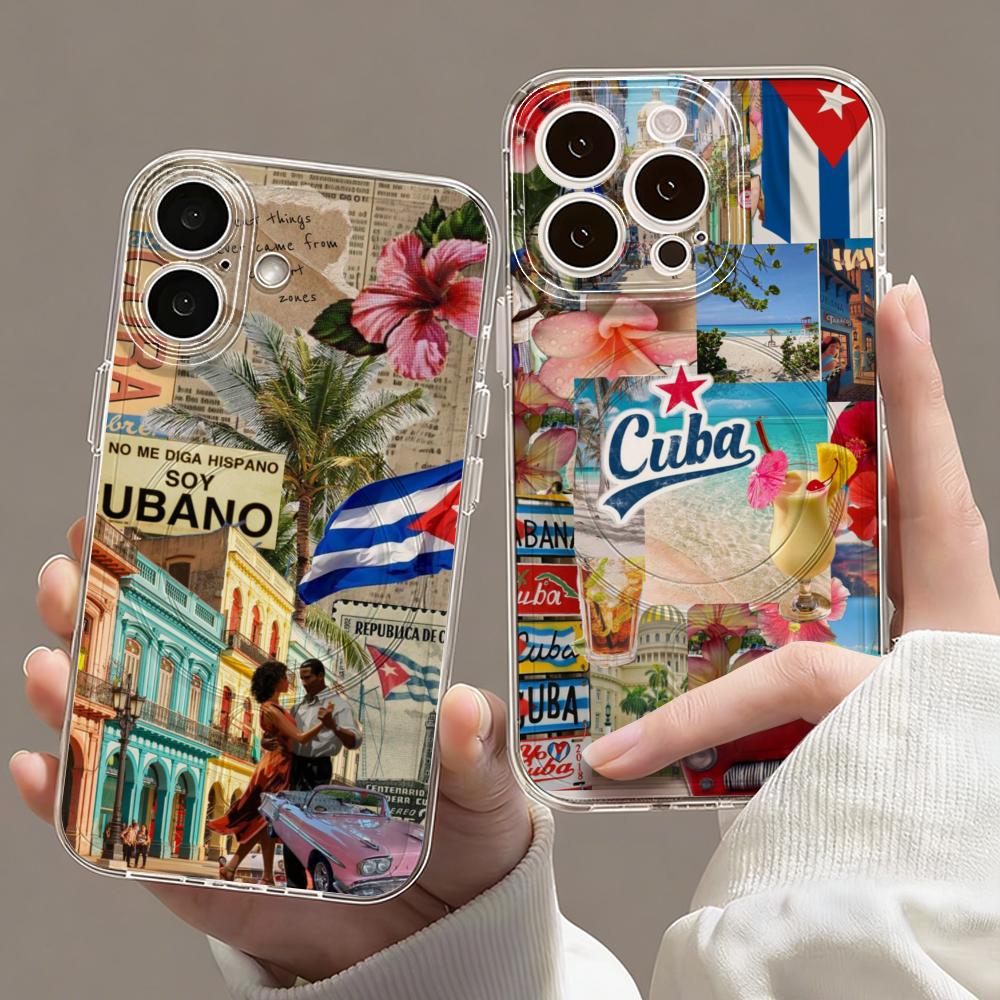 Phone Cases Aesthetic - Ästhetische Handyhülle mit Kubanischer Flagge für
