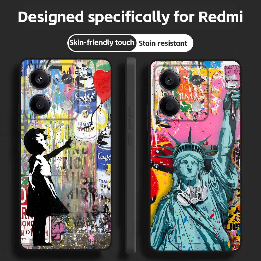 Phone Cases Redmi - Banksy Graffiti Art Handyhülle für Redmi