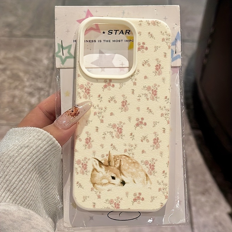 Phone Cases Like Loopy - Niedliches Hirsch-Design mit vollflächigem Blumenmuster Lichee