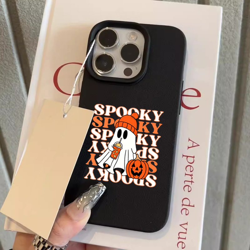 Phone Cases Xr Iphone - Niedliche Halloween-Handyhülle mit Geister- und Kürbismuster