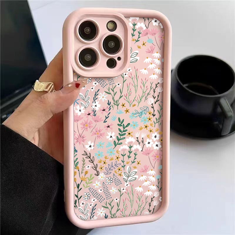 Phone Cases Redmi - Rosa Hochwertige Bambus-Blumenmuster iPhone-Hülle für Xiaomi