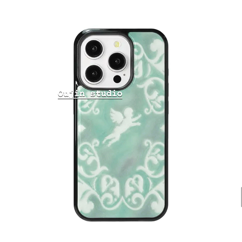 Mintgrünes Barock-Muster Engel – Phone Cases Green Bewertung und Preis
