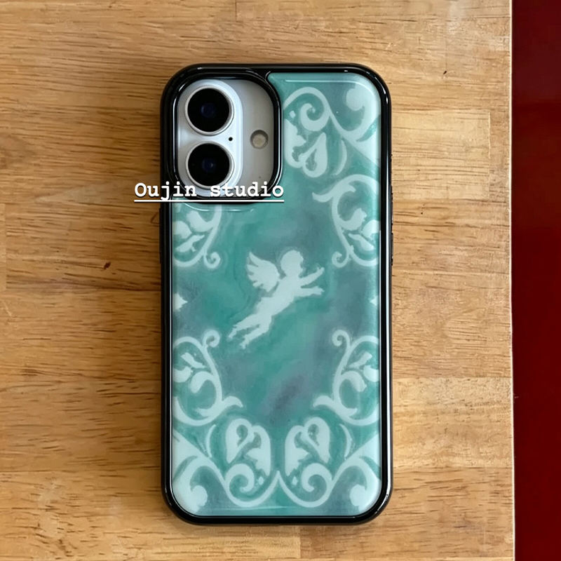 Mintgrünes Barock-Muster Engel – Phone Cases Green Bewertung und Preis