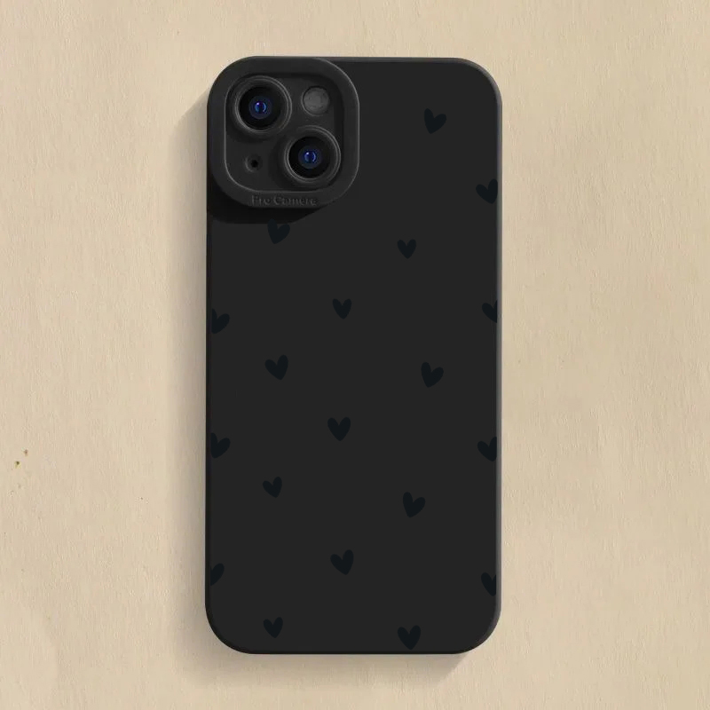 Schwarze Herzförmige Schutzhül – Phone Cases Black Bewertung und Preis