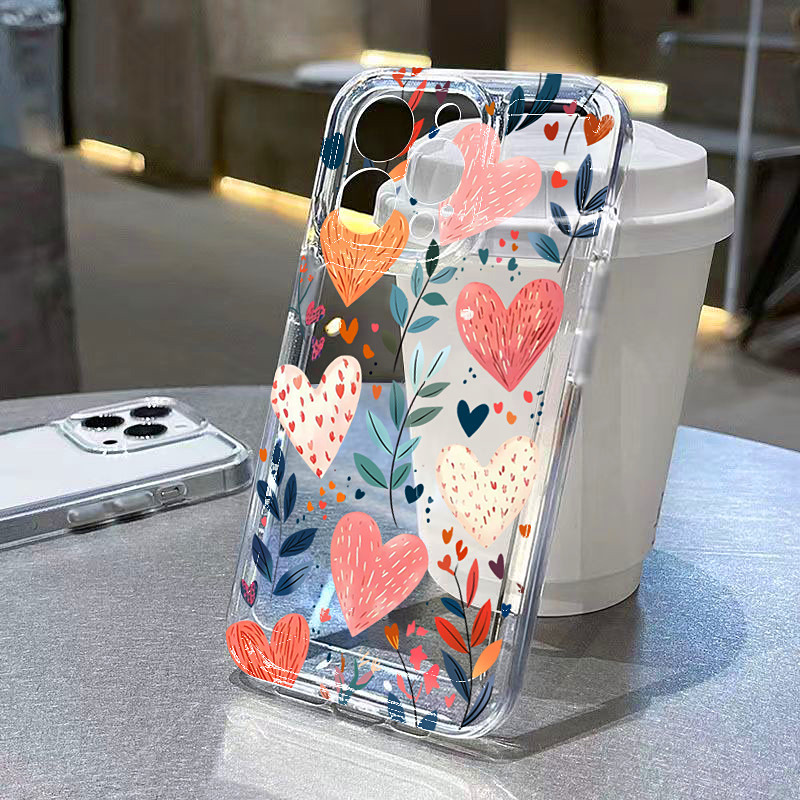 Silikon-Handyhülle mit Herz-,  – Phone Cases Xr Iphone Bewertung und Preis