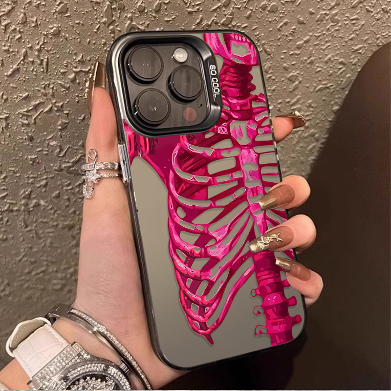 Luxuriöse rosa-grüne Totenkopf – Phone Cases Green Bewertung und Preis