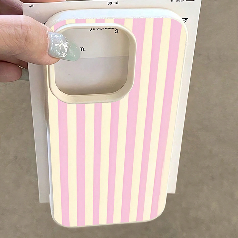 Einfache rosa vertikal gestrei – Phone Cases Like Loopy Bewertung und Preis