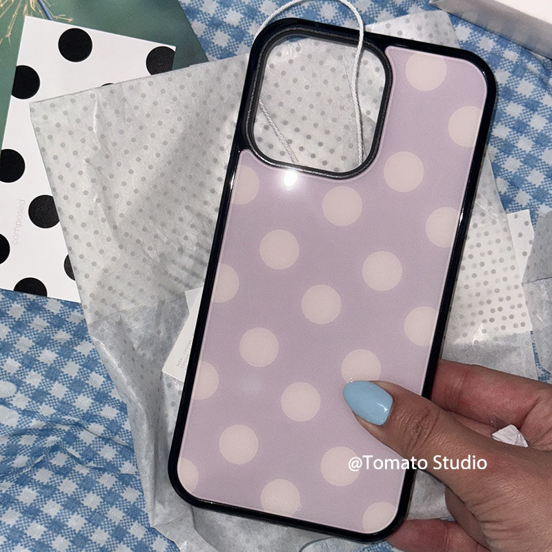 Koreanische Ins-Mode Lila Polk – Phone Cases Green Bewertung und Preis