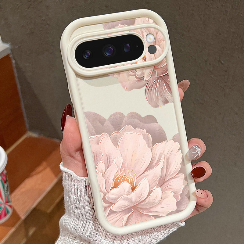 Rosa Blumenmuster Weiche TPU-H – Phone Cases Google Pixel 9 Bewertung und Preis