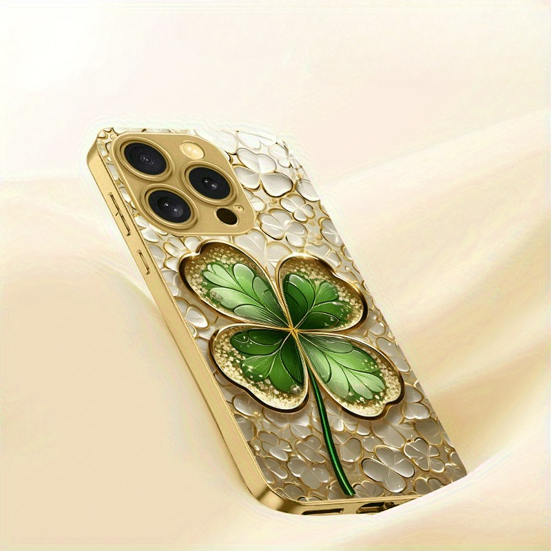 Goldene und grüne Farbblock-Vi – Phone Cases Green Bewertung und Preis