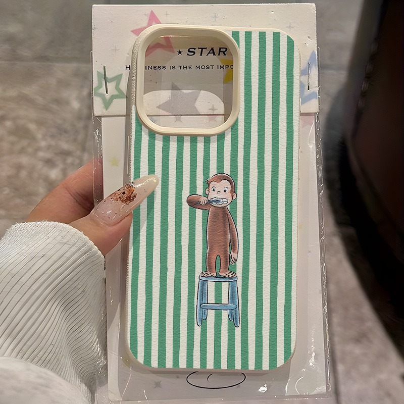 Grün gestreifte Zahnbürste Aff – Phone Cases Green Bewertung und Preis