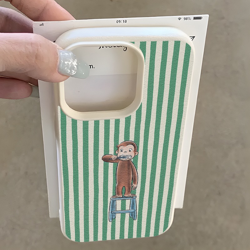 Grün gestreifte Zahnbürste Aff – Phone Cases Green Bewertung und Preis