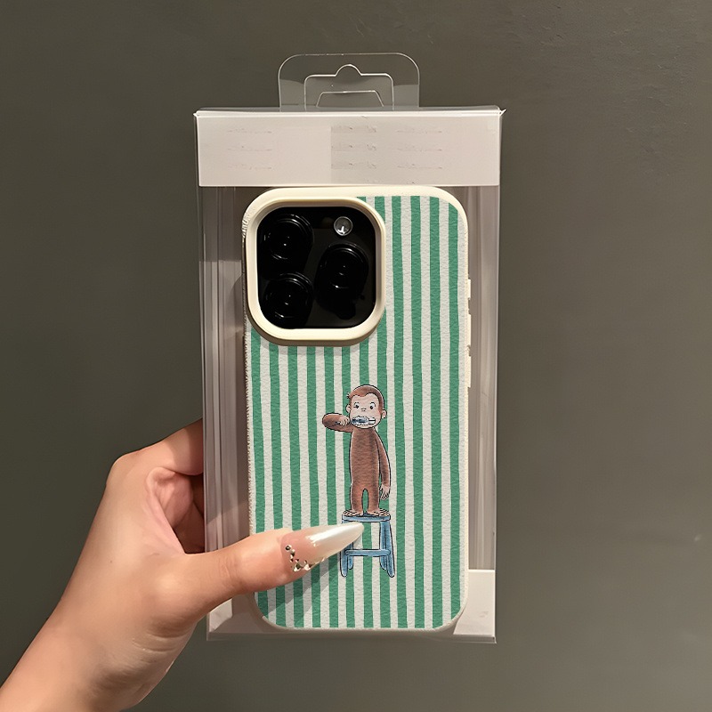 Grün gestreifte Zahnbürste Aff – Phone Cases Green Bewertung und Preis
