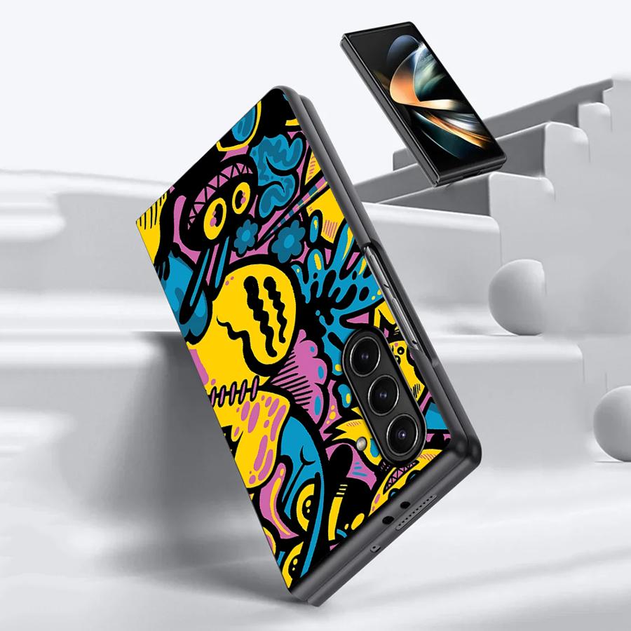 Cartoon-Graffiti-Design-Hülle  – Phone Cases Z Fold 6 Bewertung und Preis
