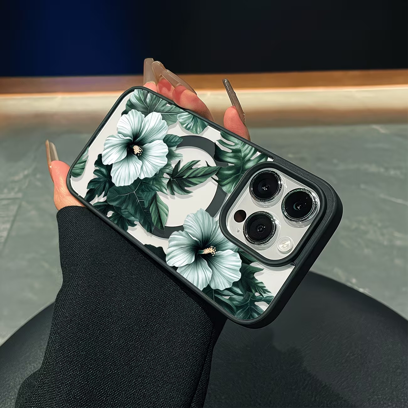 Grüne Blumenmuster Handyhülle  – Phone Cases Like Loopy Bewertung und Preis
